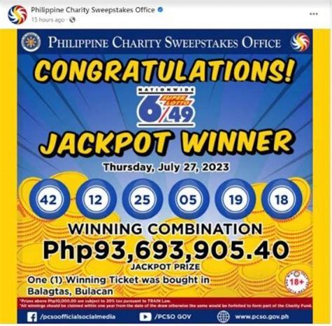 how to claim pcso lotto jackpot prize|Guide on Where to Redeem PCSO Price .